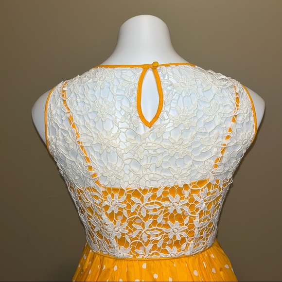 Anthro Moulinette Soeurs Melora Polka Dot Dress 0 - Picture 3 of 5